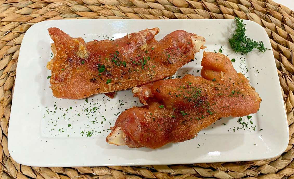 Manitas de cerdo cocidas